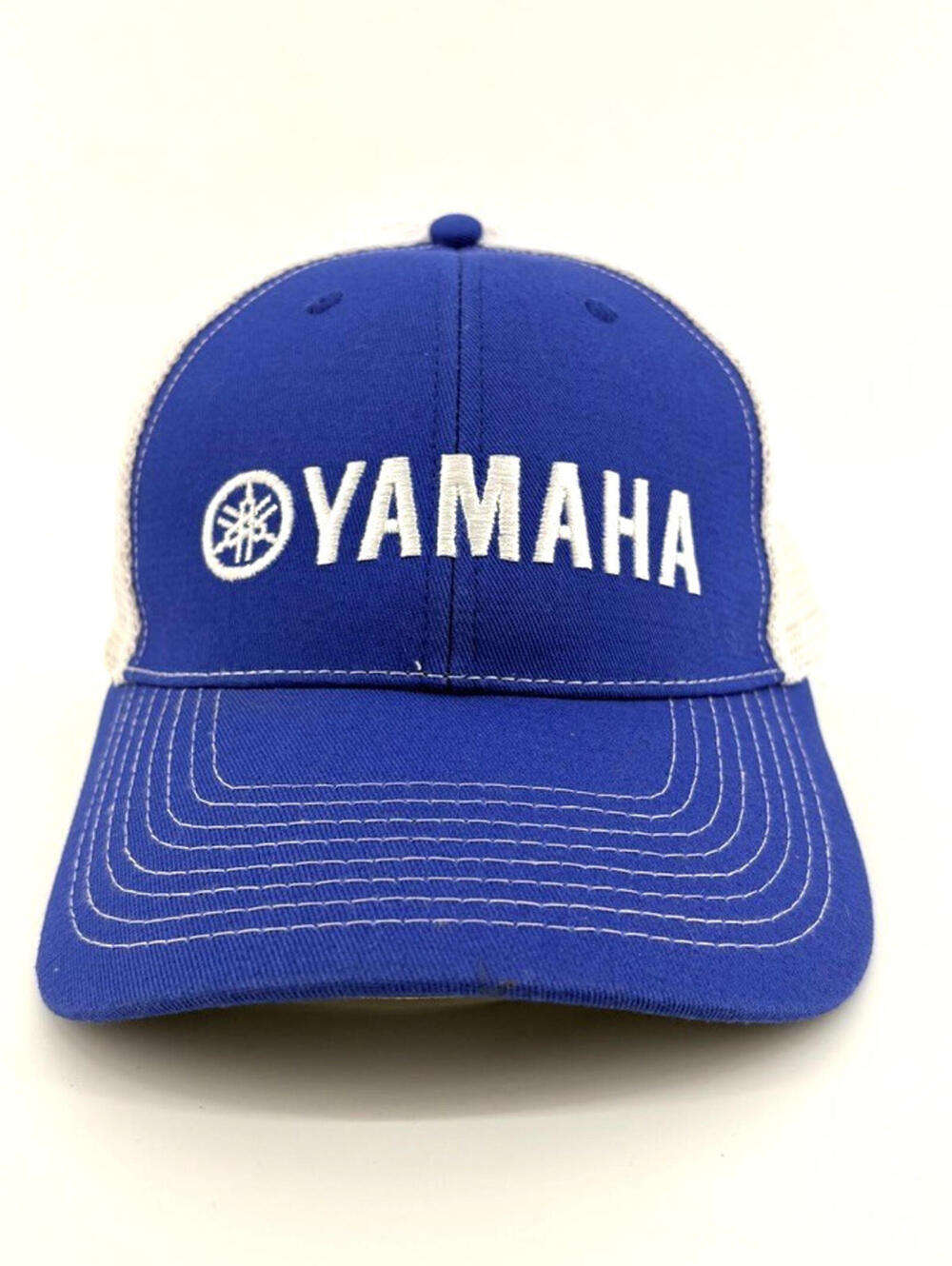 Yamaha Mesh Trucker Blue/White Snapback Cap